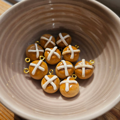 Stitch Marker - Hot Cross Bun