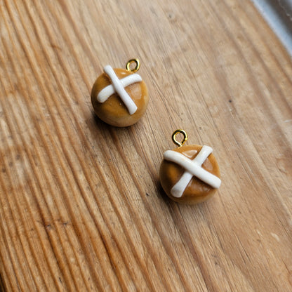 Stitch Marker - Hot Cross Bun